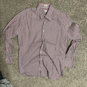 Peter Millar Men's Multi-Color Checkered Shirt